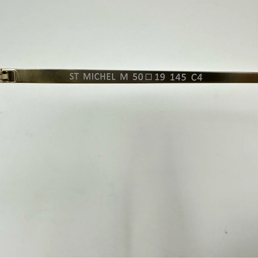 EYEBUYDIRECT St Michel Unisex Golden Round Eyeglass Frame Unisex Size Medium